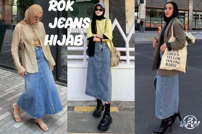 rok jeans hijab